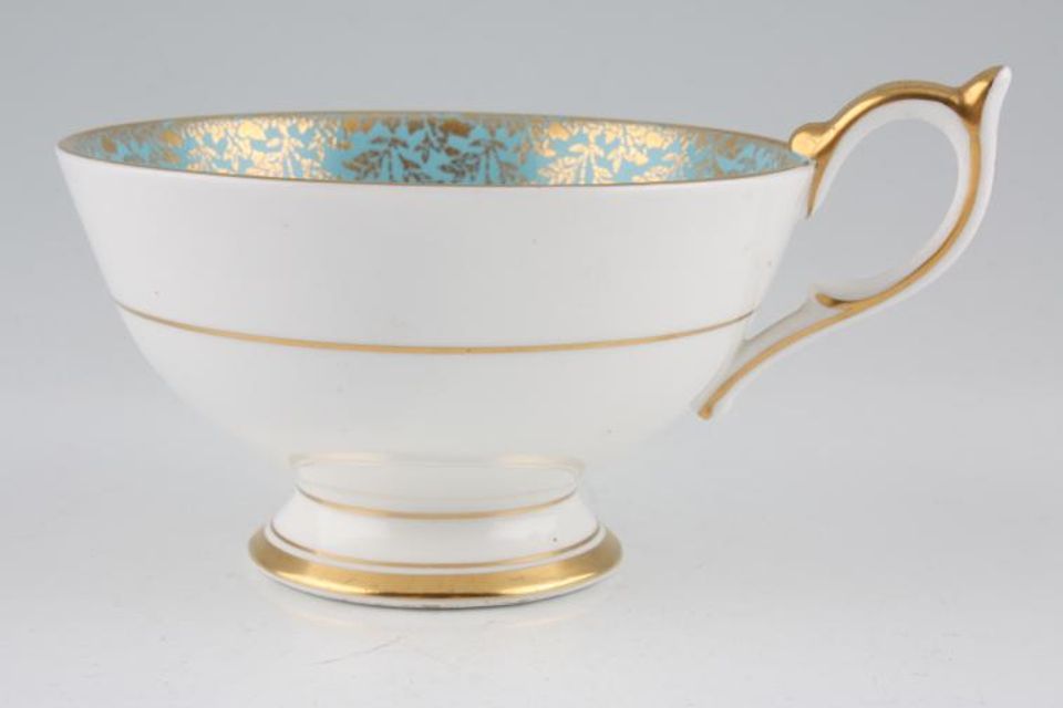 Aynsley Red Rose Collectors Series - Turquoise Teacup Athens shape 4" x 2 3/8"