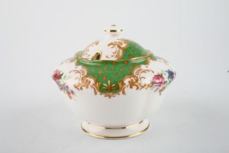 Sell Paragon Rockingham - Green Sugar Bowl - Lidded (Tea) with Cut-out