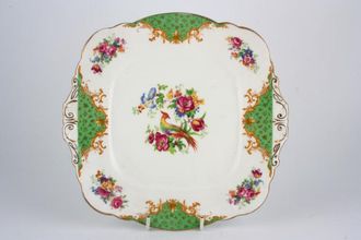 Sell Paragon Rockingham - Green Cake Plate Square 9 3/4"