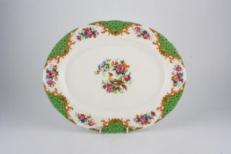 Sell Paragon Rockingham - Green Oval Plate 11"
