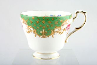 Sell Paragon Rockingham - Green Teacup Pear shape. Full pattern outside. No flared rim 3 1/4" x 2 7/8"
