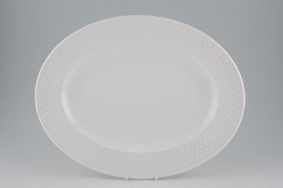 Spode Mansard - Spode's (White) Oval Platter 15"