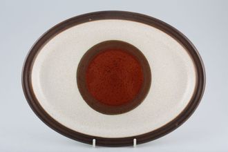 Denby Potters Wheel - Tan Centre Oval Platter 12 1/4"