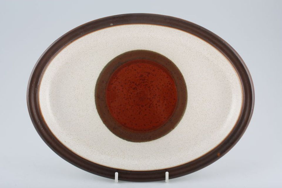 Denby Potters Wheel - Tan Centre Oval Platter 12 1/4"
