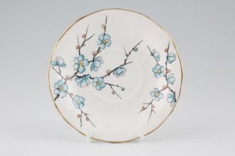 Adderley + Royal Adderley Chinese Blossom - Blue Tea Saucer 5 1/2"