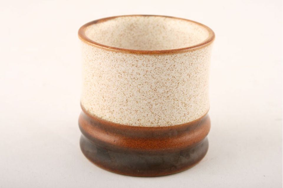 Denby Potters Wheel - Tan Centre Egg Cup Note; Widths and colour depth vary in each egg cup. 1 7/8" x 1 7/8"