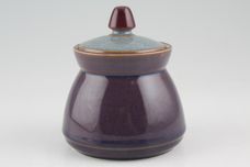 Denby Storm Sugar Bowl - Lidded (Tea) Plum Base, Grey Lid thumb 1