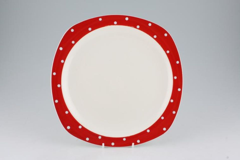Midwinter Red Domino Dinner Plate 9 3/4"