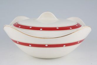 Sell Midwinter Red Domino Vegetable Tureen with Lid Gold Trim