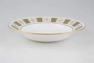 Spode Persia - Green - Y8018 Rimmed Bowl Angled Rim 8"