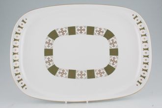 Spode Persia - Green - Y8018 Oblong Platter 14 1/2"