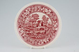 Sell Spode Spode's Tower - Pink - Old Backstamp Soup Cup Saucer 7 3/8"