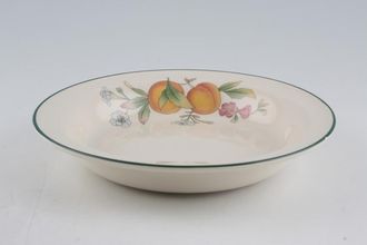 Cloverleaf Peaches and Cream Rimmed Bowl 8 1/2"