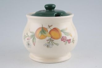 Cloverleaf Peaches and Cream Jam Pot + Lid Cut Out in Lid