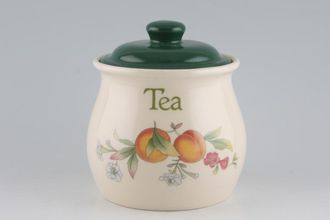 Sell Cloverleaf Peaches and Cream Storage Jar + Lid Tea 5" x 5"