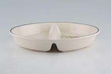 Cloverleaf Peaches and Cream Vegetable Dish (Divided) oval 11" thumb 2