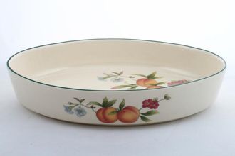 Sell Cloverleaf Peaches and Cream Vegetable Dish (Open) oval 11 1/4"