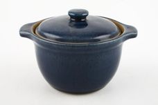 Denby Cottage Blue Marmite Pot + Lid eared - can be used as lidded soup thumb 1