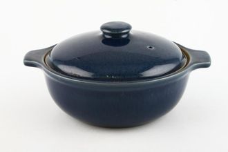 Denby Cottage Blue Casserole Dish + Lid round - eared 1 3/4pt