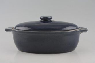 Sell Denby Cottage Blue Casserole Dish + Lid oval - eared 3 3/4pt