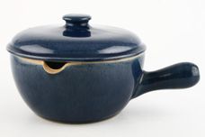 Denby Cottage Blue Casserole Dish + Lid round - one large handle - pourer 2pt thumb 1