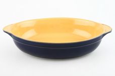Denby Cottage Blue Serving Dish oval - eared - open 13" x 8 1/4" x 2 3/4" thumb 1