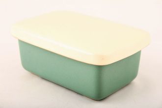 Denby Manor Green Butter Dish + Lid 4 3/4" x 3"