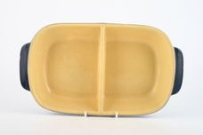 Denby Cottage Blue Serving Dish oblong - divided - eared - open 12" x 6 1/4" x 1 1/2" thumb 2