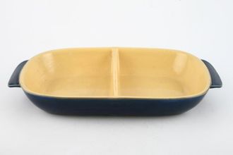 Sell Denby Cottage Blue Serving Dish oblong - divided - eared - open 12" x 6 1/4" x 1 1/2"
