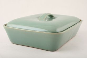 Sell Denby Manor Green Serving Dish divided - lidded 11" x 8"