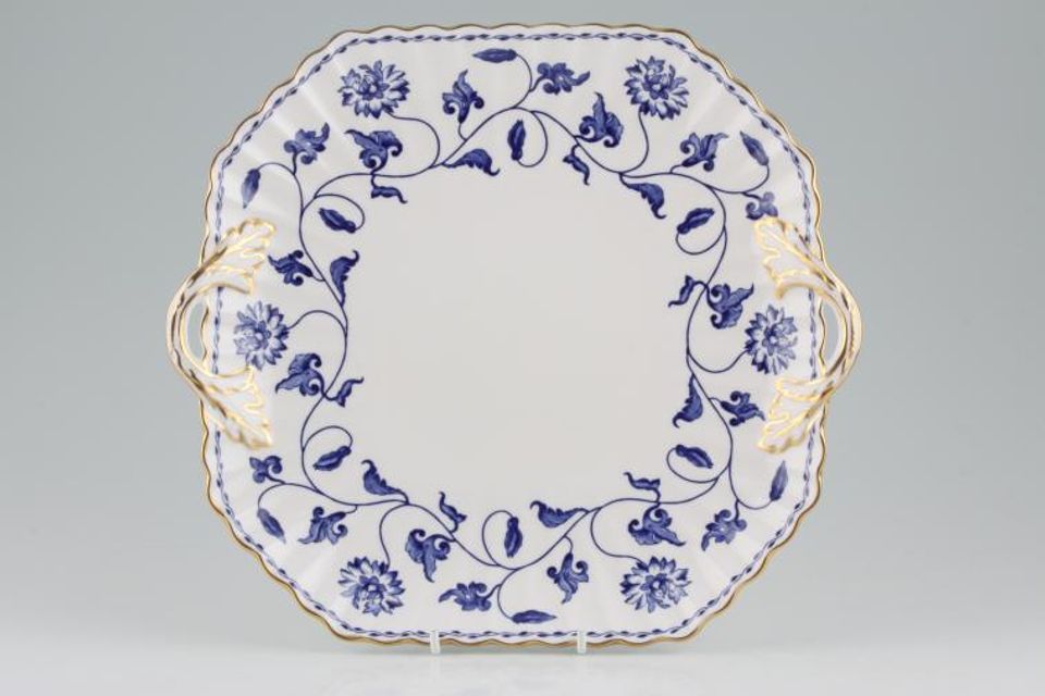 Spode Colonel - Blue - Y6235 Cake Plate 10 3/8"
