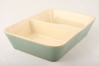 Sell Denby Manor Green Serving Dish oblong - divided 10 3/4" x 8"