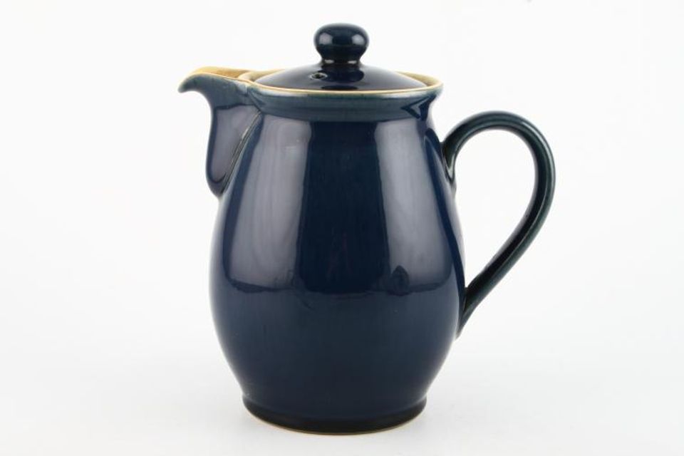Denby Cottage Blue Coffee Pot barrel shape 2 1/2pt