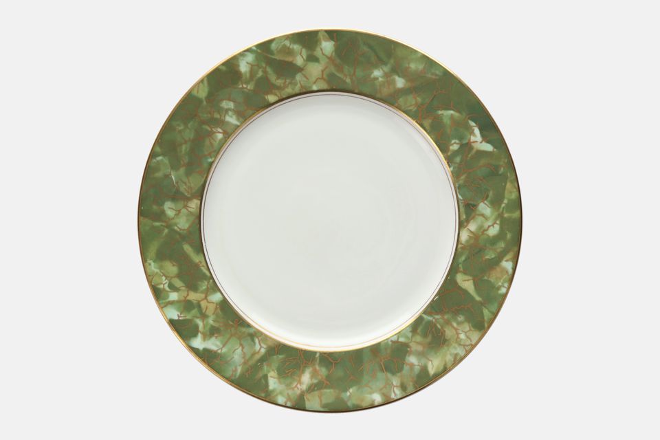 Aynsley Onyx Green - Gold Edge Dinner Plate 10 1/2"