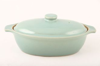 Sell Denby Manor Green Casserole Dish + Lid oval - eared 1 3/4pt