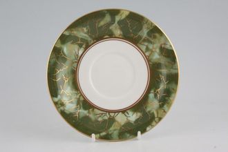 Sell Aynsley Onyx Green - Gold Edge Soup Cup Saucer 6 1/4"