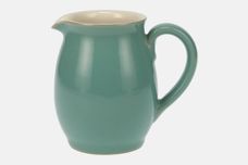 Denby Manor Green Milk Jug Barrel shape with rounded handle 1/2pt thumb 1