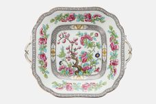 Aynsley Indian Tree Cake Plate Square, eared 10" thumb 1
