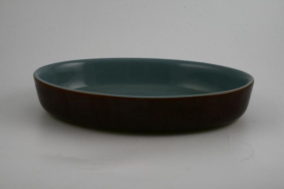 Denby Homestead Brown Serving Dish oval - open 8 3/8" x 5 3/4" x 1 3/4"