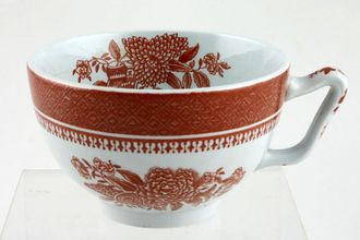 Spode Fitzhugh Red Teacup 3 1/2" x 2 1/8"