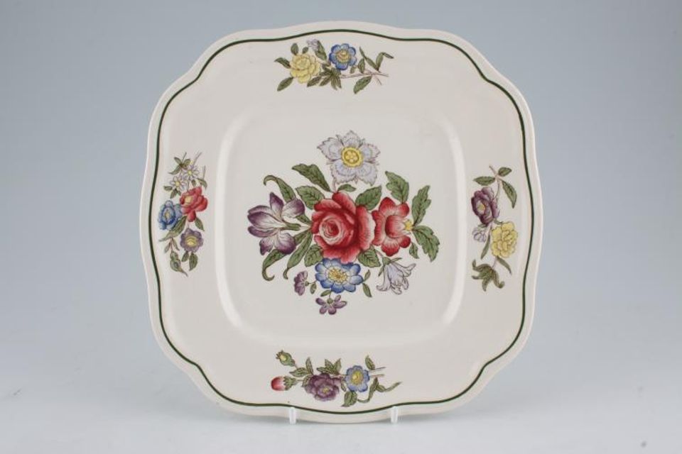 Spode Spring Time - Y1573 Cake Plate Square 8 5/8"