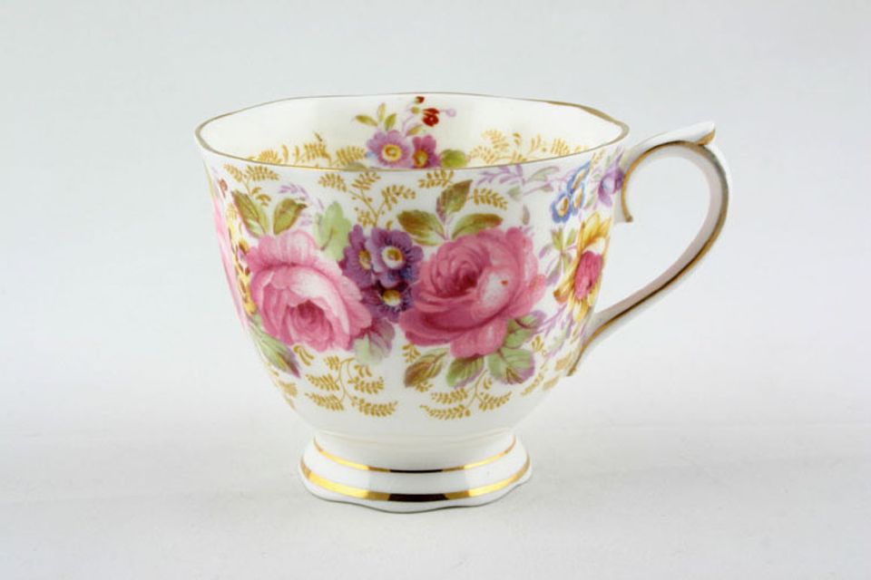Royal Albert Serena Teacup most of pattern on outside of cup 3 1/4" x 2 3/4"