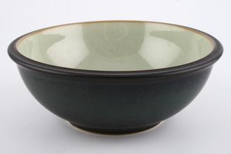 Denby Energy Soup / Cereal Bowl Celadon Green and Charcoal 7"