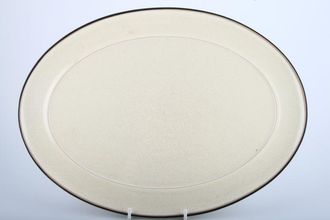 Sell Denby Energy Oval Platter Cream with Charcoal Edge 14 1/2"
