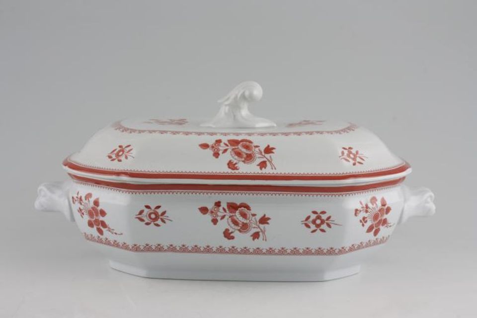 Spode Gloucester - Red Vegetable Tureen with Lid