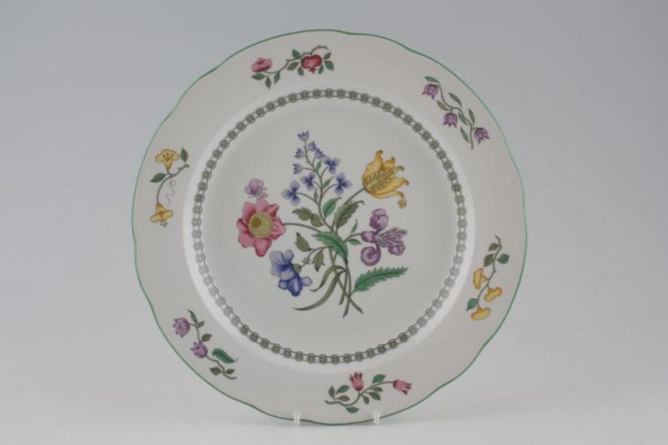 Spode Summer Palace - Grey - W150 Dinner Plate Pattern in Centre 10 1/4"