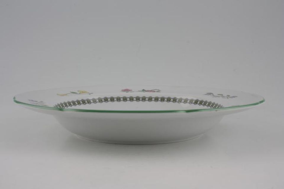 Spode Summer Palace - Grey - W150 Rimmed Bowl 9"