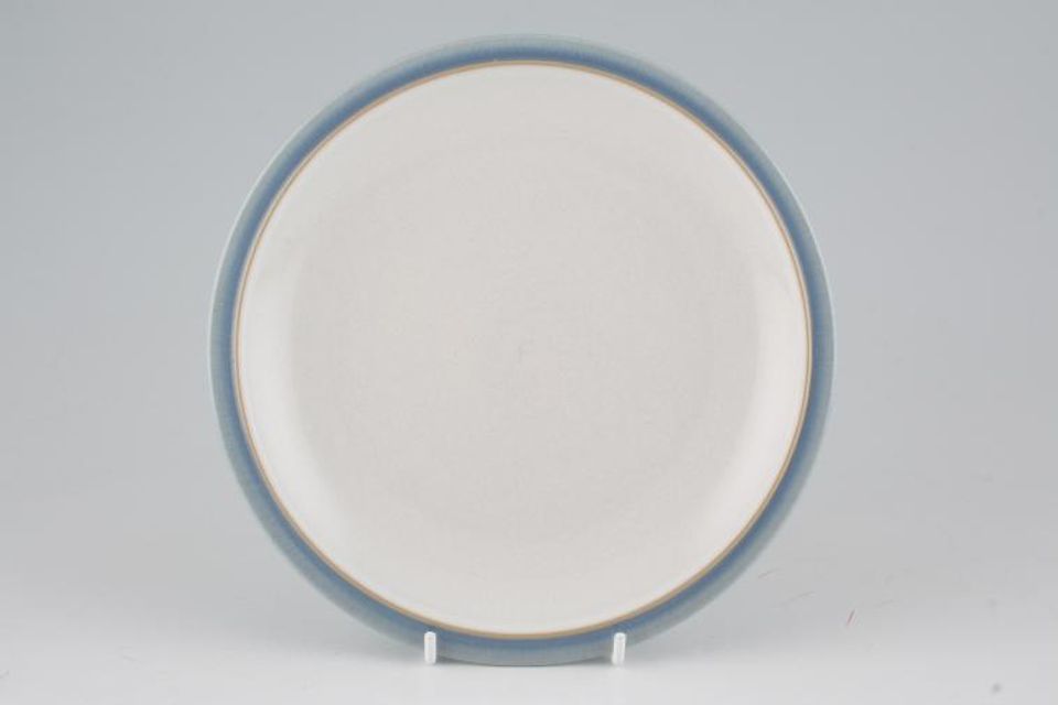 Denby Blue Jetty Breakfast / Lunch Plate White 9"