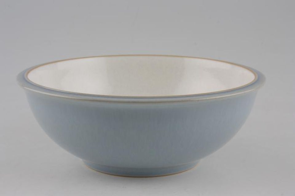Denby Blue Jetty Soup / Cereal Bowl White 7"