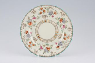 Spode Audley Green Edge Royal Jasmine - China Tea / Side Plate 6 5/8"